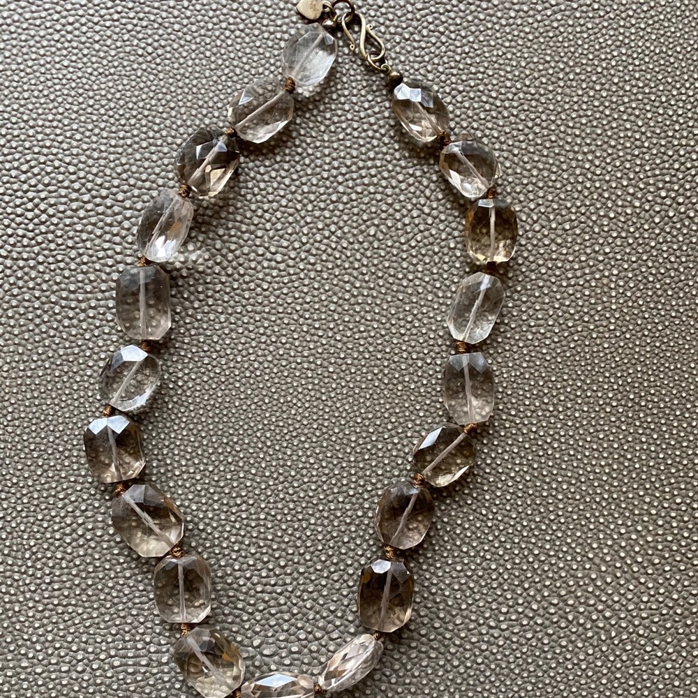Banana Republic Chunky Clear Geometric Necklace